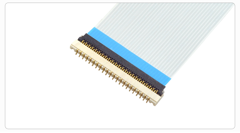 FFC/麻豆免费电影 0.3mm 间距 1.0H 翻盖下接 镀金 9P~61P