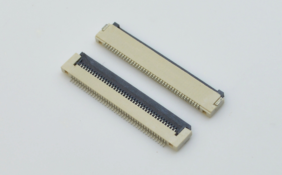 工厂销售FPC/FFC软排线连接器0.5-18P 0.5间距 H1.5厚 翻盖式下接,麻豆91在线免费观看
