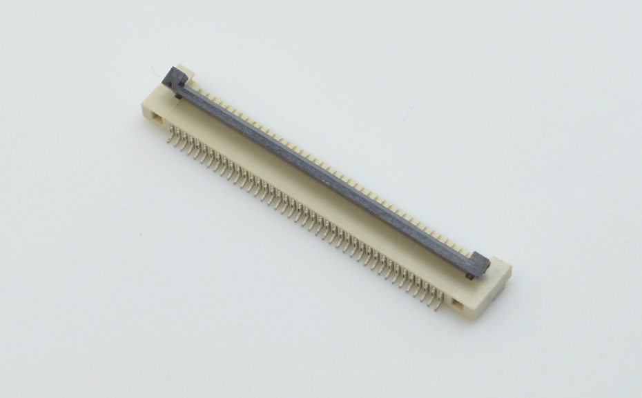 工厂销售FPC/FFC软排线连接器0.5-18P 0.5间距 H1.5厚 翻盖式下接,麻豆91在线免费观看