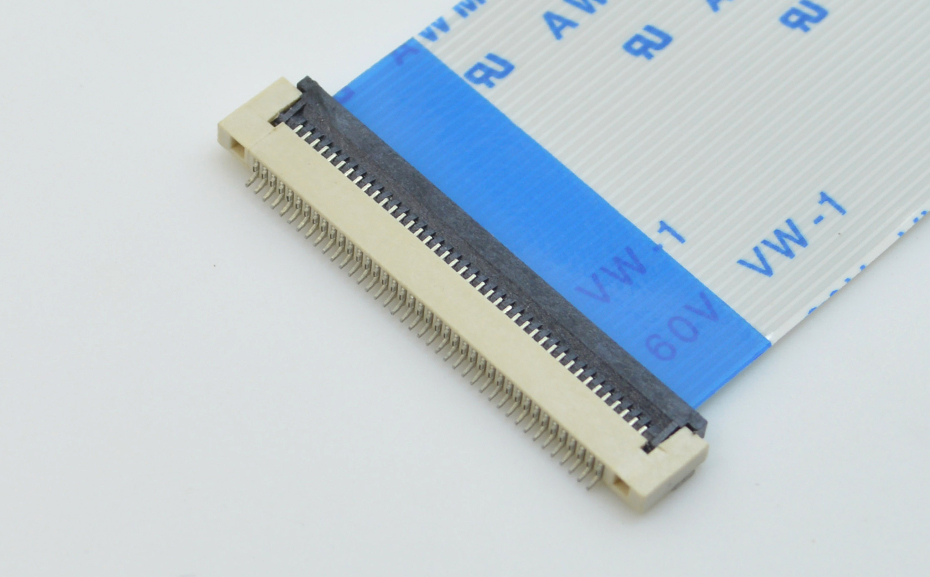 工厂销售FPC/FFC软排线连接器0.5-18P 0.5间距 H1.5厚 翻盖式下接,麻豆91在线免费观看