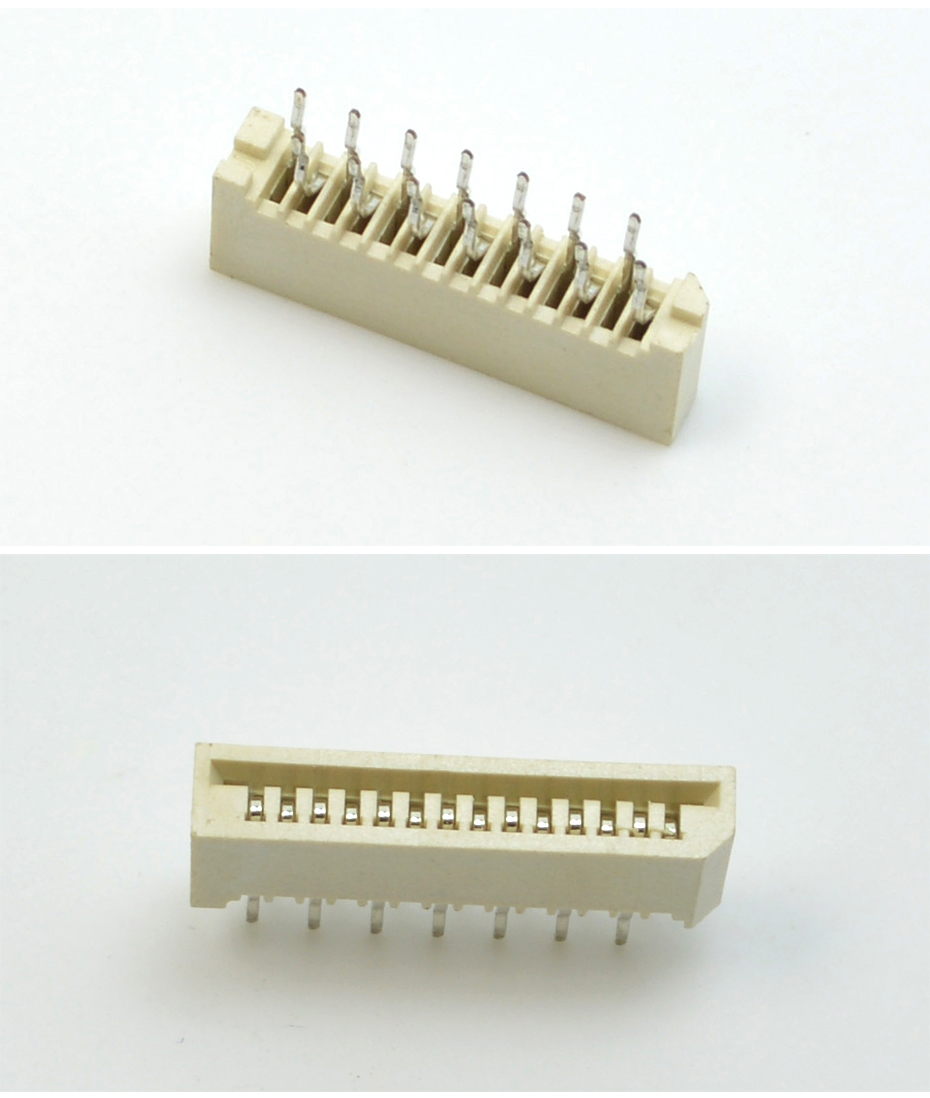 FPC/FFC连接器 1.0mm间距 单面接直插针 4P-30P 无锁插件式连接器,麻豆91在线免费观看