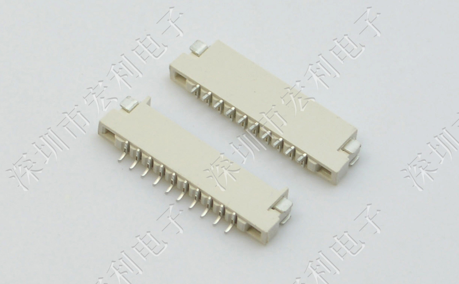 廣東fpc連接器1.0mm間距 1.5H雙麵接觸麻豆成人在线视频插座4P/6P/7P/8P/10P/12P/18P/24P/26P-宏