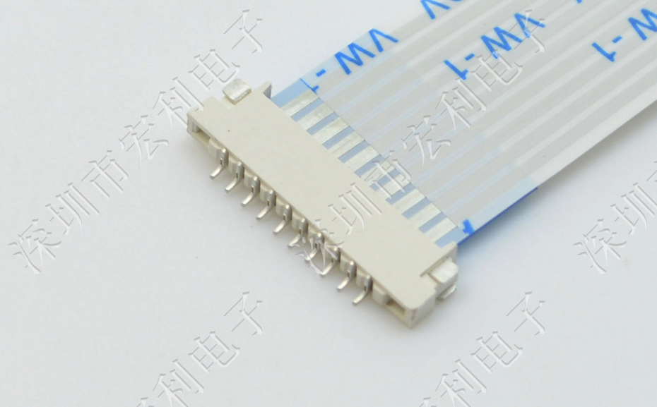 廣東fpc連接器1.0mm間距 1.5H雙麵接觸麻豆成人在线视频插座4P/6P/7P/8P/10P/12P/18P/24P/26P-宏