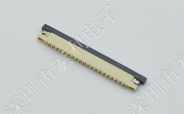 FFC软排线接插件 麻豆免费电影 间距1.0MM-7p 上接拉锁
