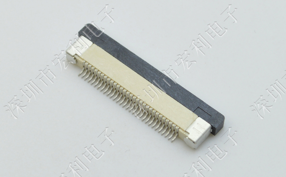 FFC/麻豆免费电影 软排线插座 0.5mm间距-45P 下接拉锁 45Pin 抽屉式