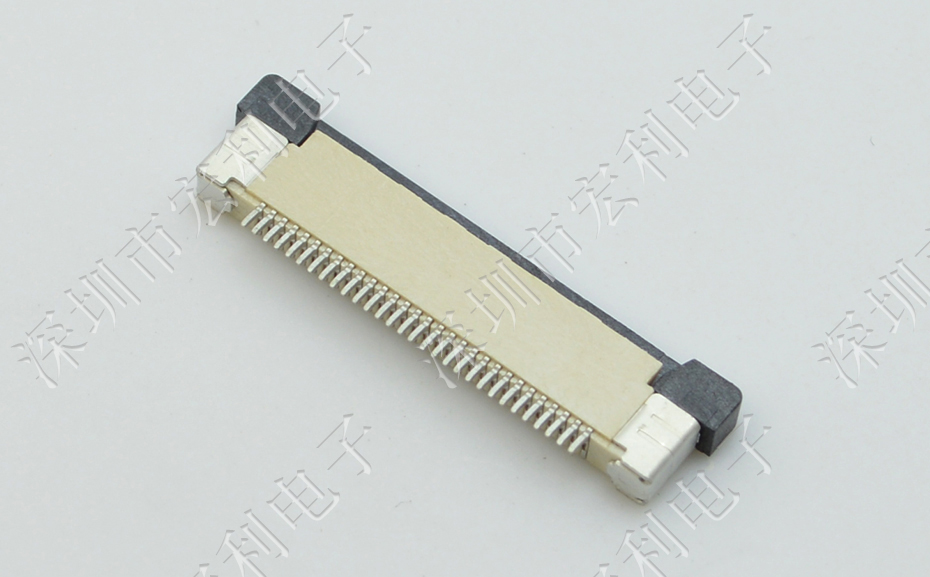 FFC/麻豆免费电影 软排线插座 0.5mm间距-45P 下接拉锁 45Pin 抽屉式