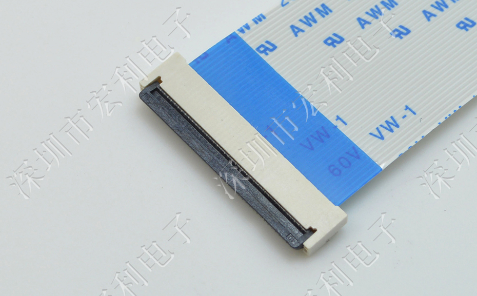 麻豆91在线免费观看FPC插座翻盖式FFC间距0.5mm 36p针脚位H2.0mm 前插后翻连接器