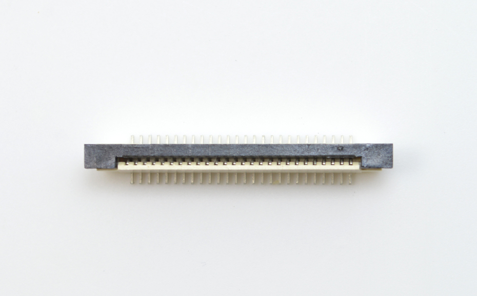 接插件FFC/麻豆免费电影 1.0MM 32P 一字脚 立贴带锁 扁平电缆连接器