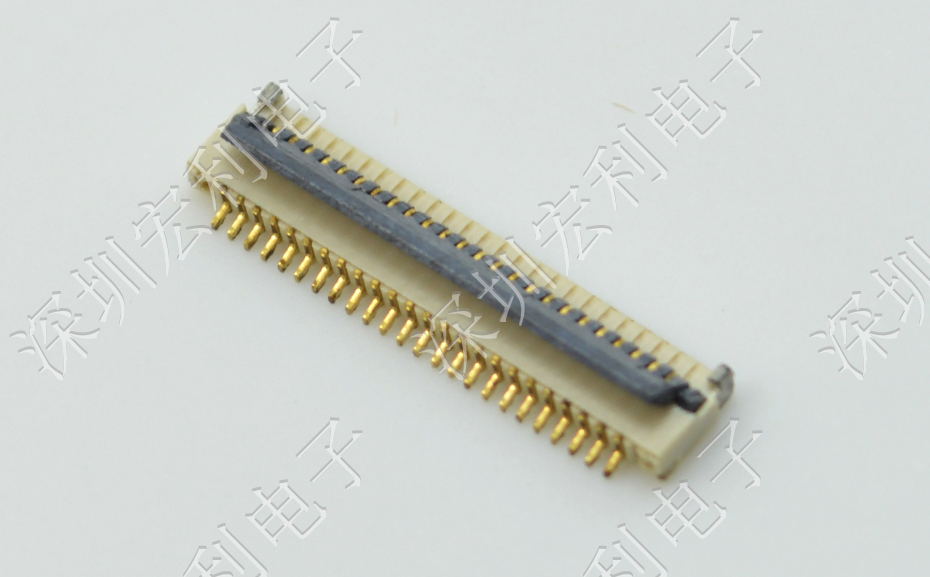 麻豆免费电影 间距0.5mm 高H1.0  20P下接翻盖 SMT耐高温贴片连接器