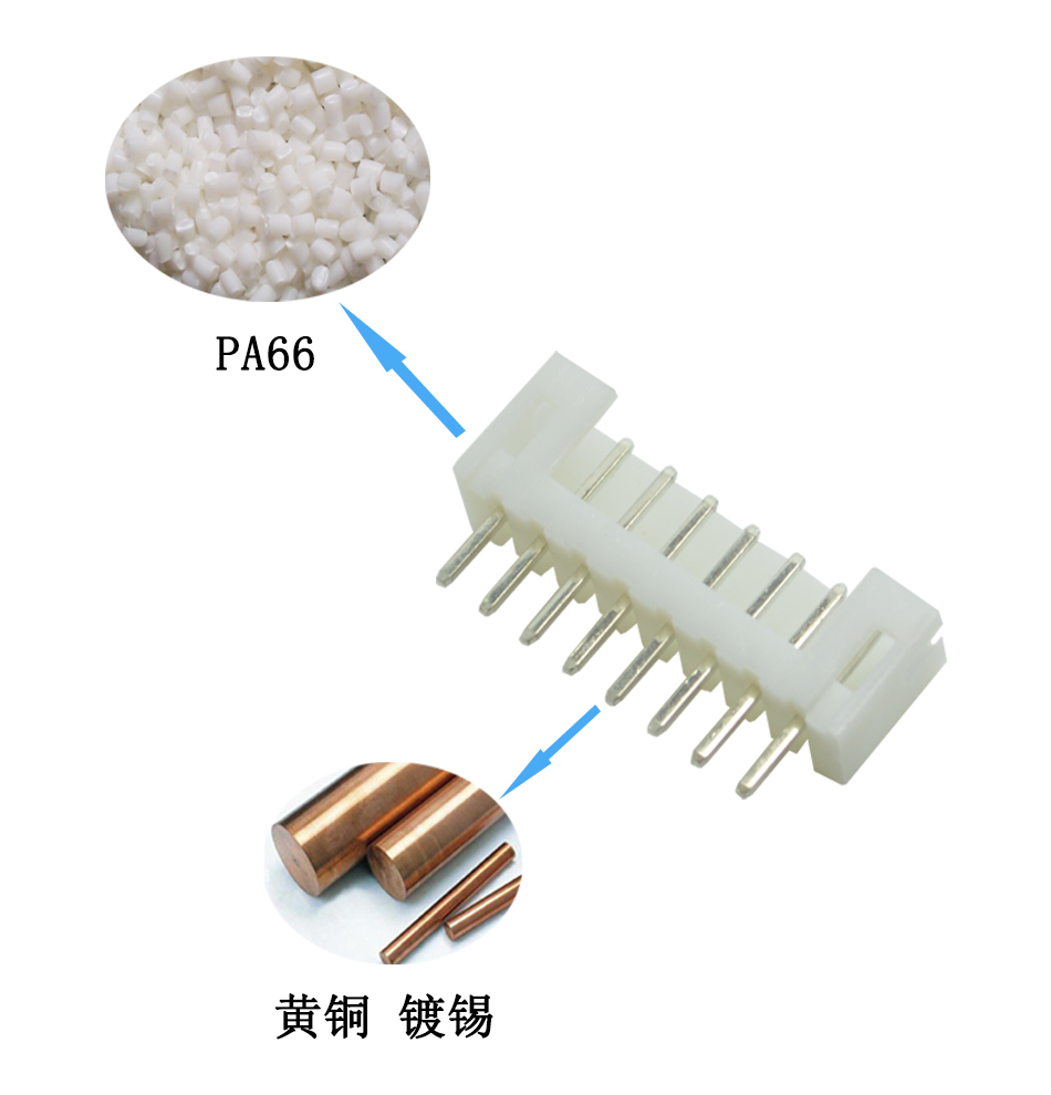 PH2.0mm 8P 单排连接器2.0mm间距 8芯接插件 直针,麻豆91在线免费观看